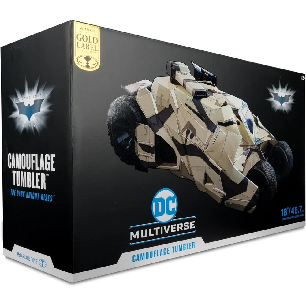 DC Multiverse 7 Inch Action Figure Vehicle - The Tumbler (Camouflage) (Gold Label) Afbeelding 1