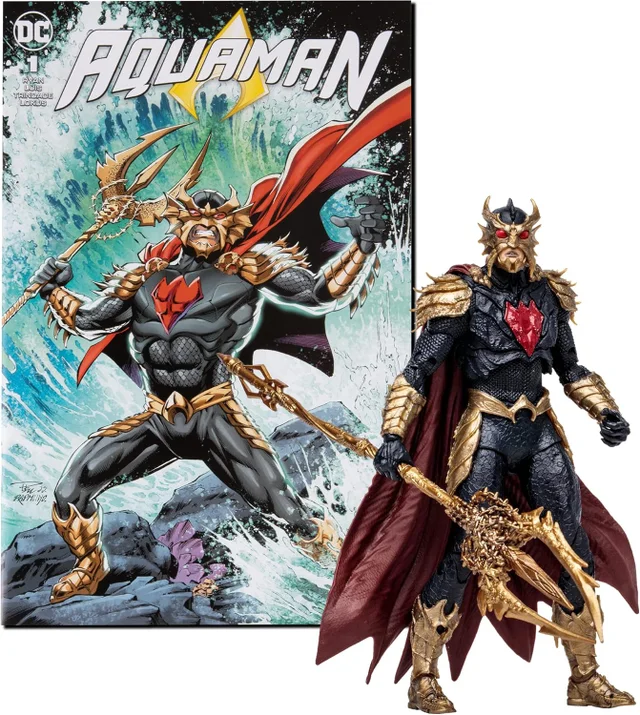 DC DIRECT 7IN FIGURE WITH COMIC - AQUAMAN WV3 - OCEAN MASTER