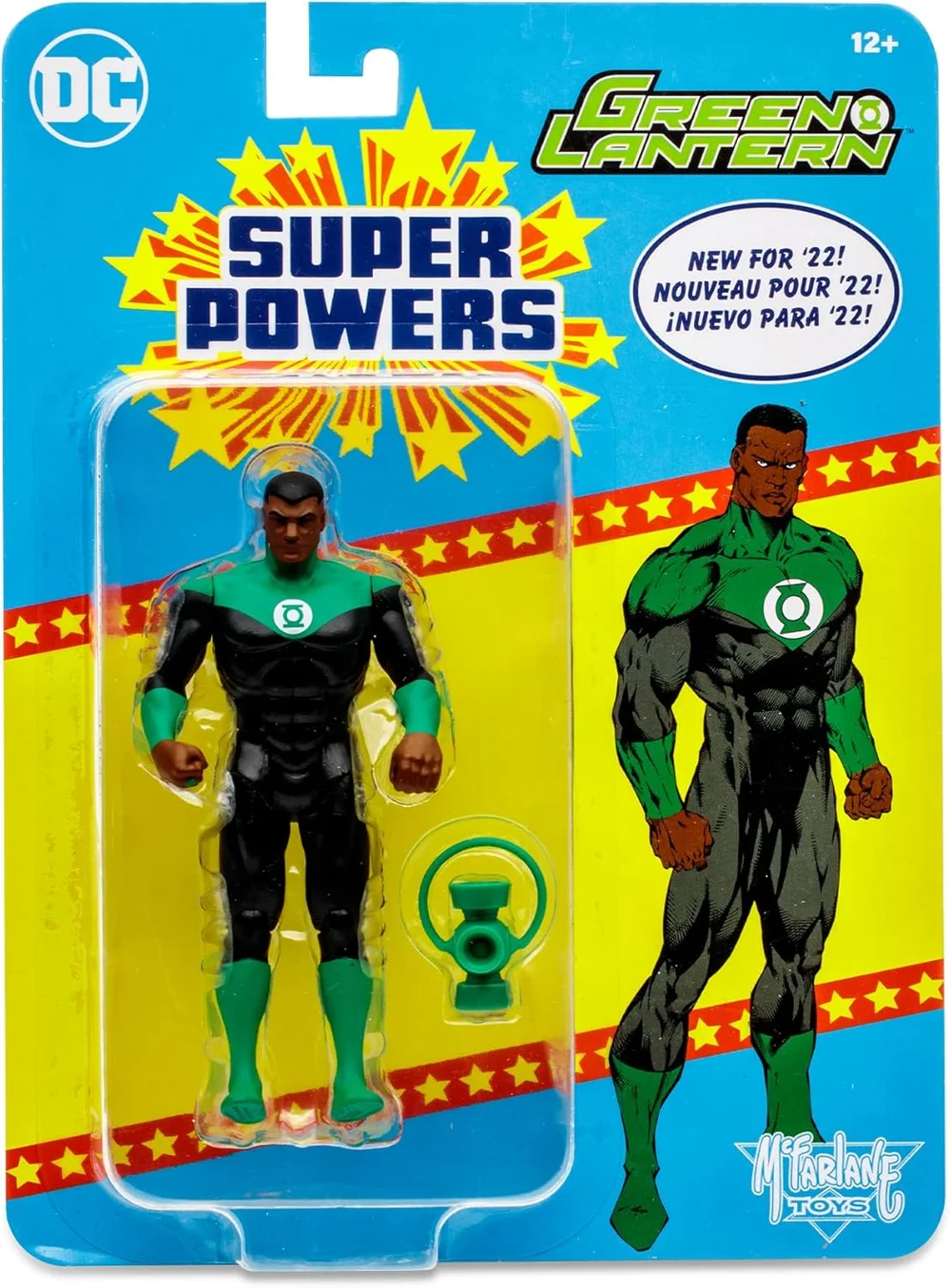 DC DIRECT - SUPER POWERS 5IN FIGURES WV2 - GREEN LANTERN JOHN STEWART Afbeelding 1