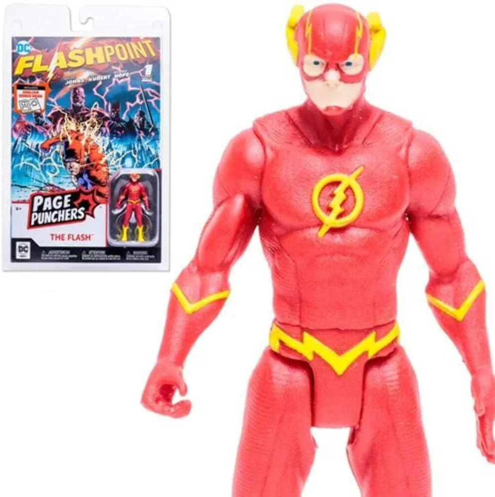 DC DIRECT - 3IN COMIC WITH FIGURE WV1 - THE FLASH (FLASHPOINT) Afbeelding 1