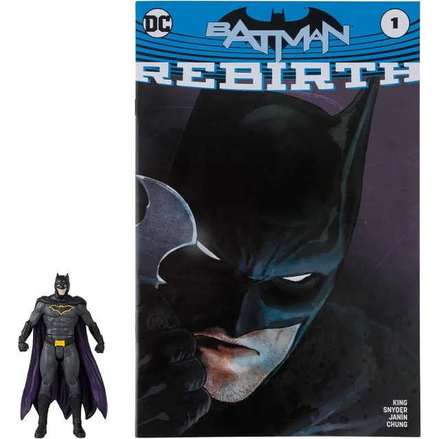 DC DIRECT - 3IN FIGURE WITH COMIC WV3 - BATMAN (REBIRTH)