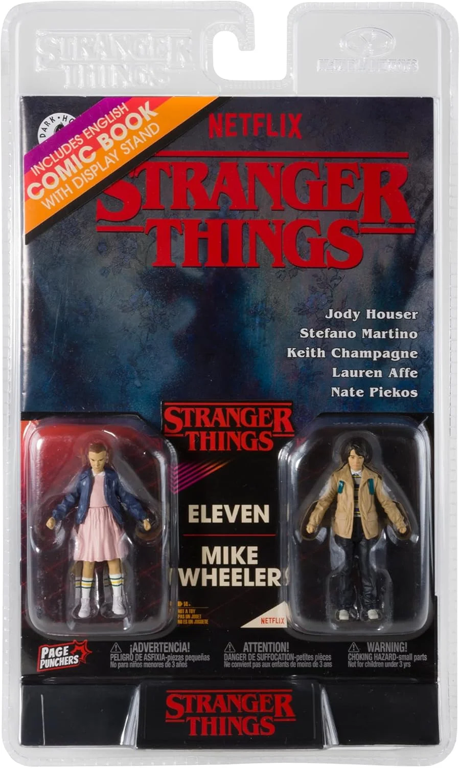 STRANGER THINGS 3IN WITH COMIC 2PK - WAVE 1 - ELEVEN AND MIKE WHEELER Afbeelding 1