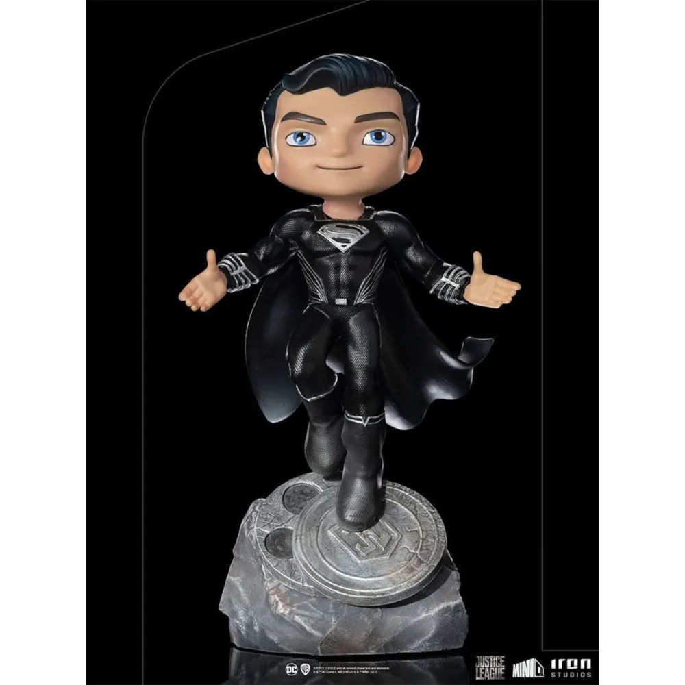Iron Studios DC Comics Zack Snyder's Black Suit Superman Minico Figure Afbeelding 1