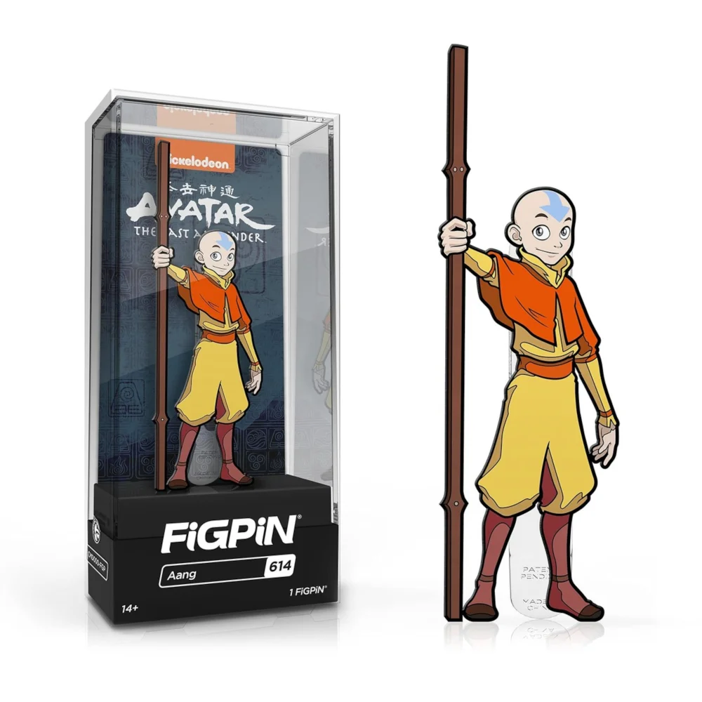 FiGPiN Avatar The Last Airbender Aang 3" Enamel Pin #615 Afbeelding 1