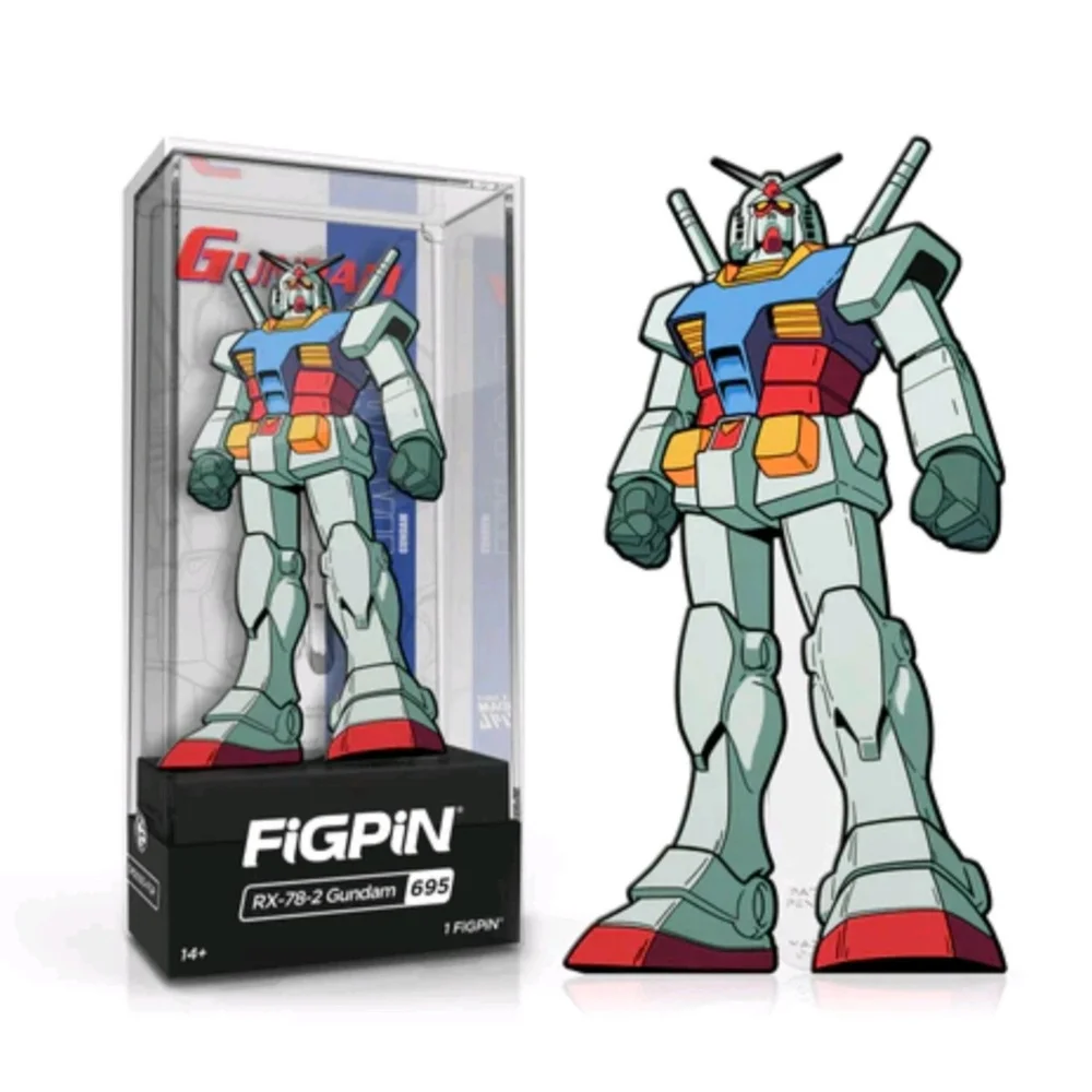 FiGPiN Gundam RX-78-2 Gundam 3" Enamel Pin # 696 Afbeelding 1