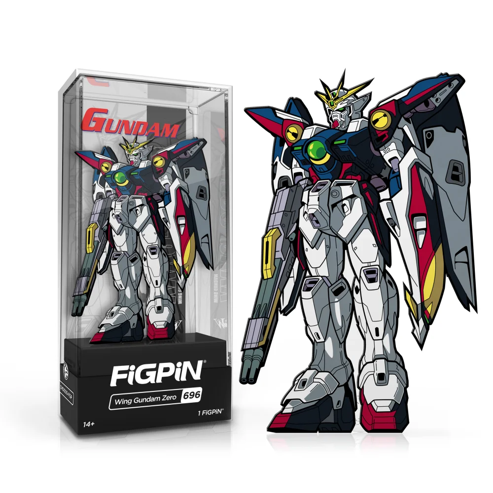 FiGPiN Gundam Wing Gundam Zero 3" Enamel Pin #697 Afbeelding 1