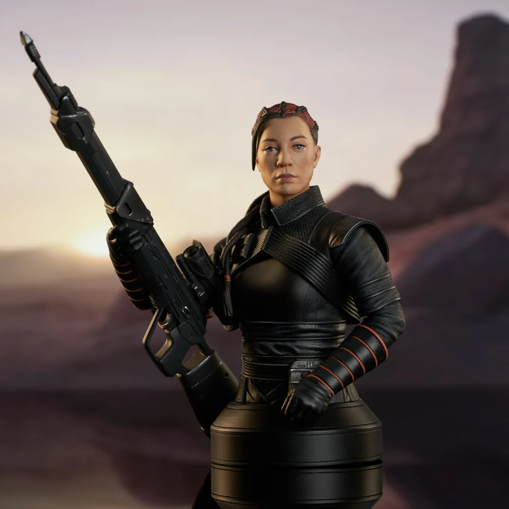 Gentle Giant Star Wars: The Mandalorian Fennec Shand 1/6 Scale Bust 15cm Afbeelding 1