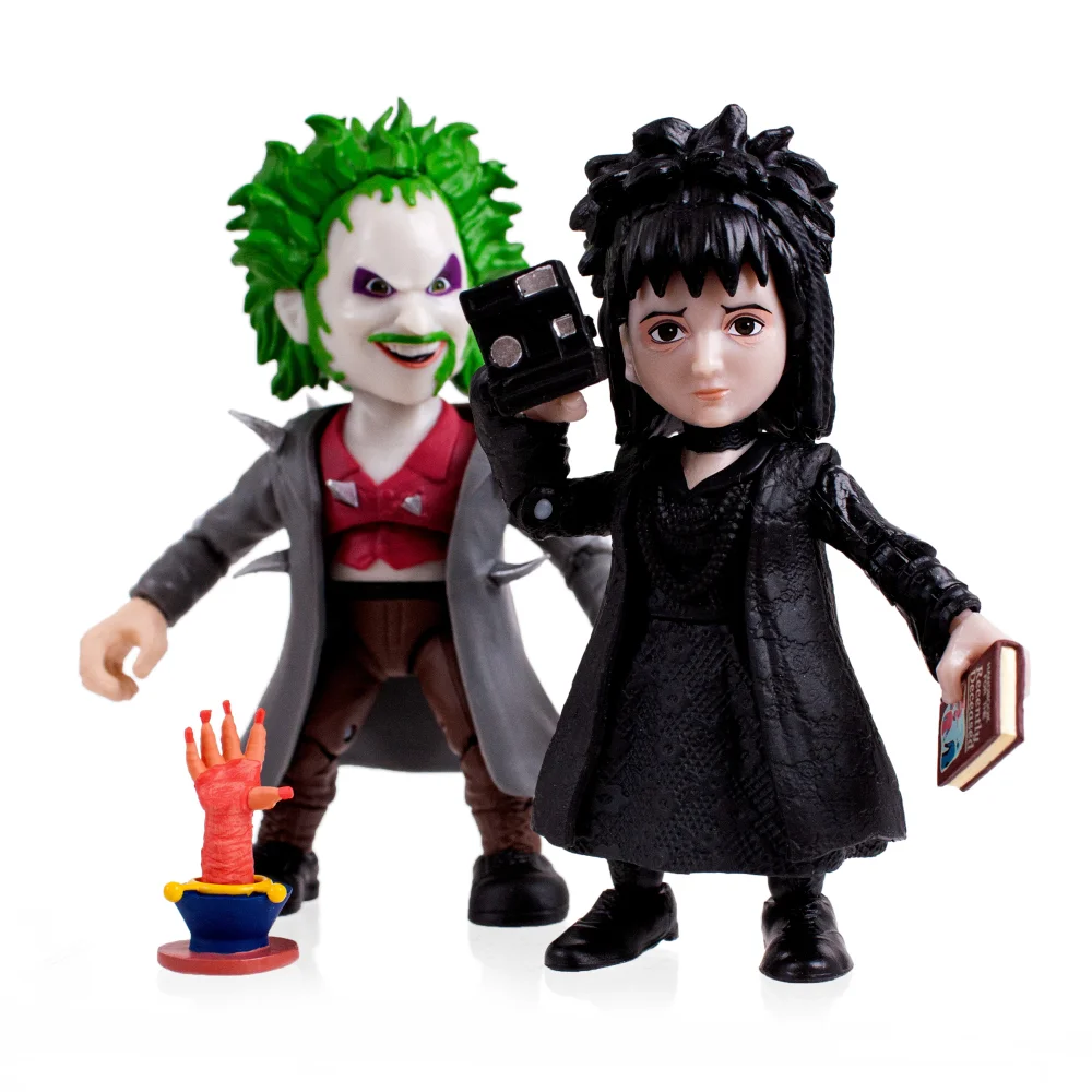 Loyal Subjects BST AXN Beetlejuice Thorny & Lydia 3.25" 2-Pack Action Figures Afbeelding 1