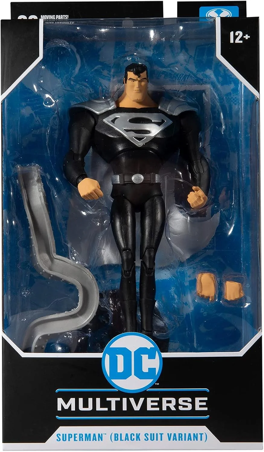 DC MULTIVERSE 7IN - ANIMATED SUPERMAN (BLACK SUIT) Afbeelding 1