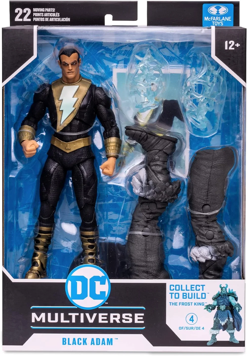 DC BUILD-A 7IN FIGURES WV7 - ENDLESS WINTER - BLACK ADAM Afbeelding 1