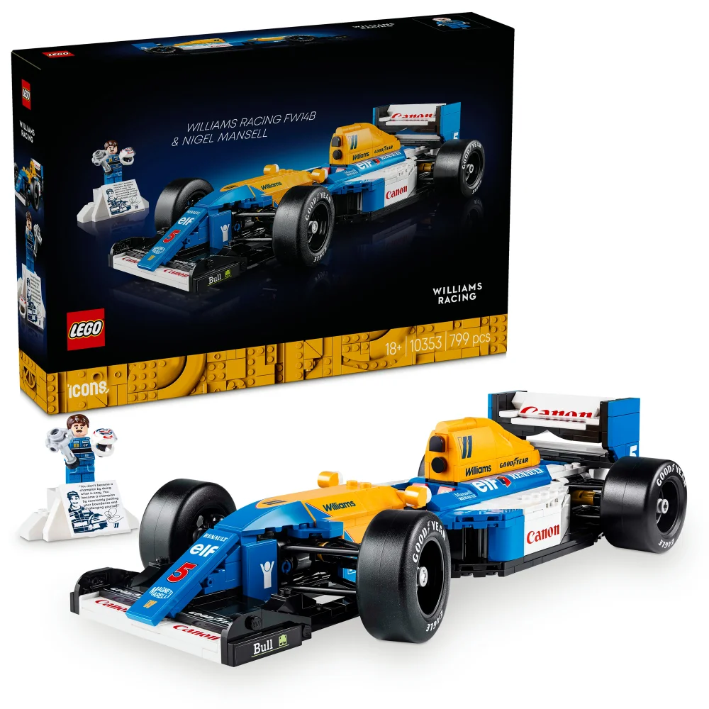 LEGO Icons Williams Racing FW14B & Nigel Mansell Set 10353 Afbeelding 1