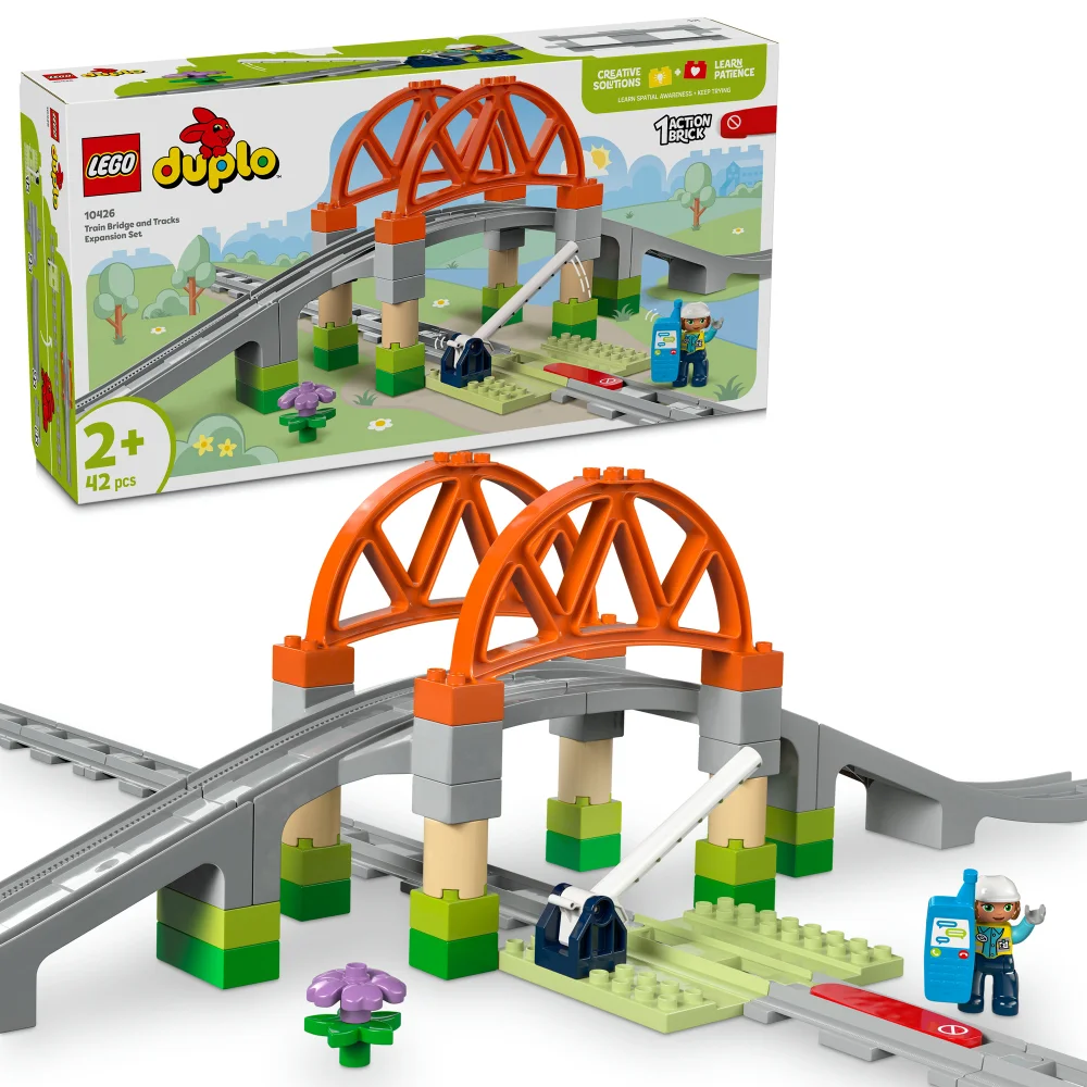 LEGO DUPLO Train Bridge and Tracks Expansion Set Toy 10426 Afbeelding 1