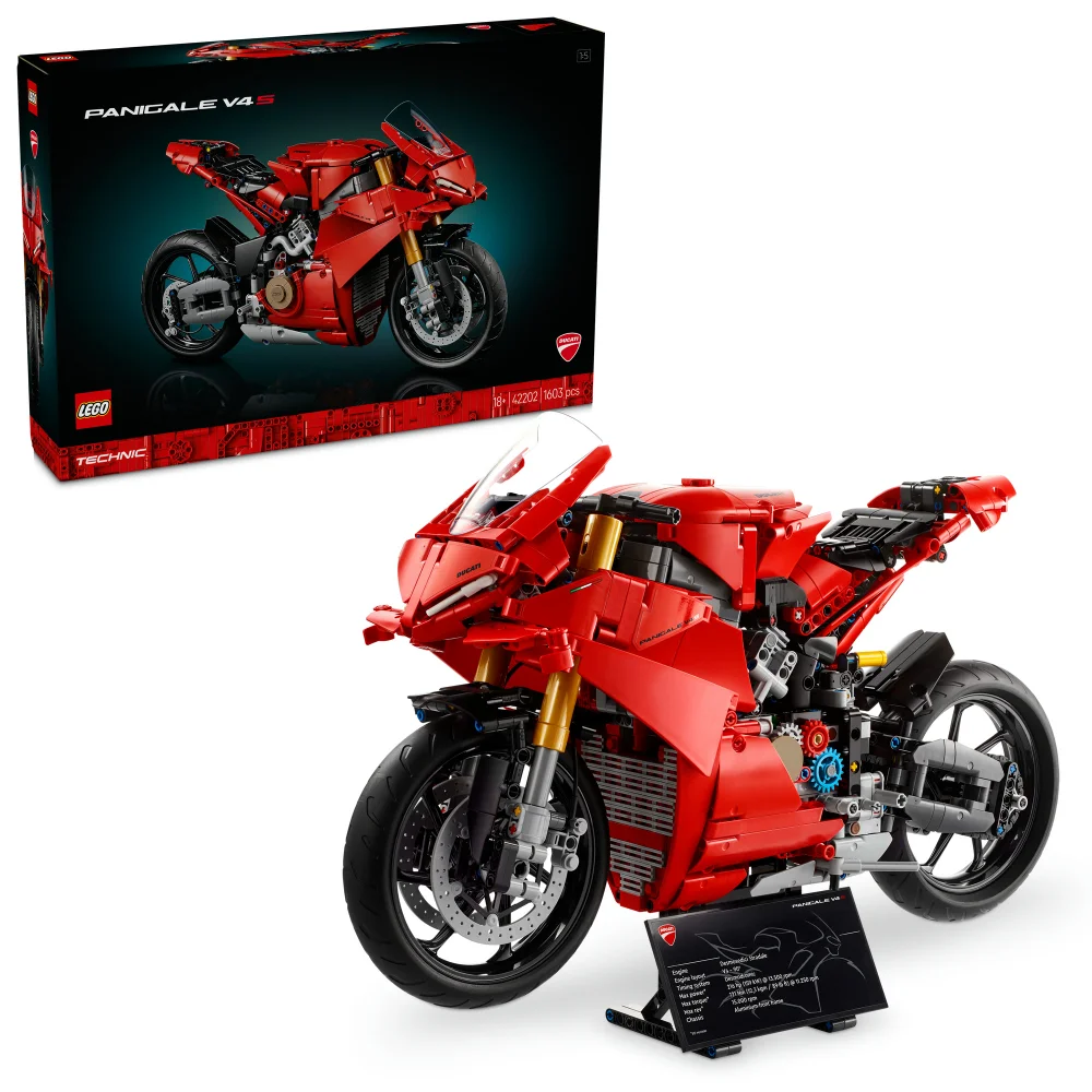 LEGO Technic Ducati Panigale V4 S Motorcycle Model Set 42202 Afbeelding 1