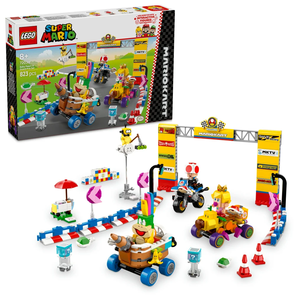 LEGO Super Mario: Mario Kart – Baby Peach & Grand Prix Set 72036 Afbeelding 1