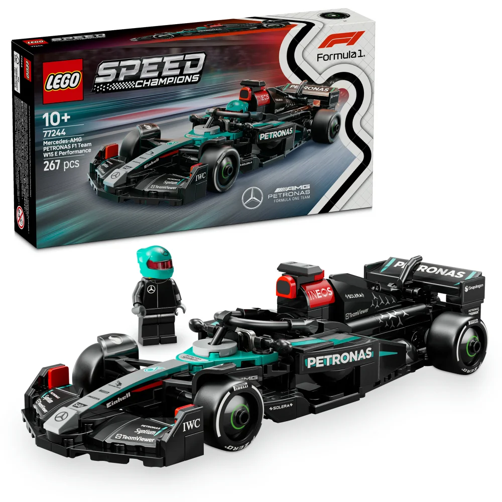 LEGO Speed Champions Mercedes-AMG F1 W15 Race Car Toy 77244 Afbeelding 1