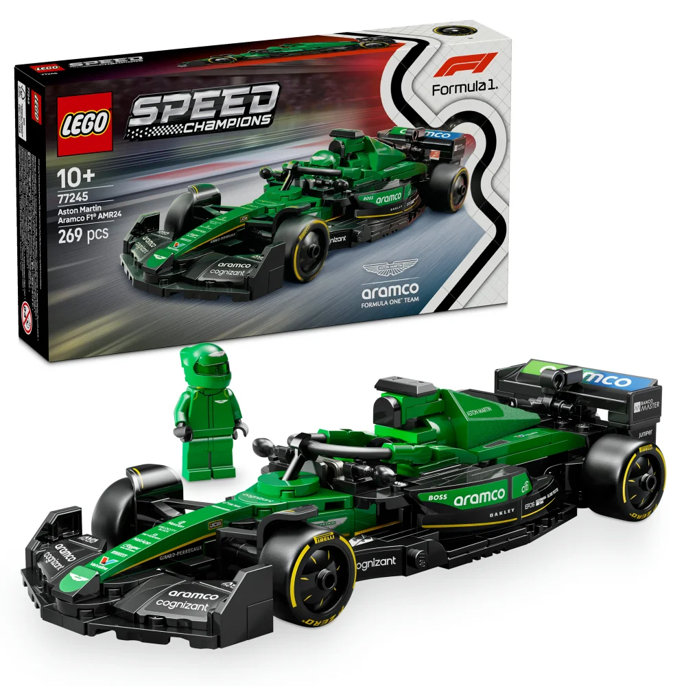 LEGO Speed Champions Aston Martin Aramco F1 AMR24 Race Car 77245 Afbeelding 1