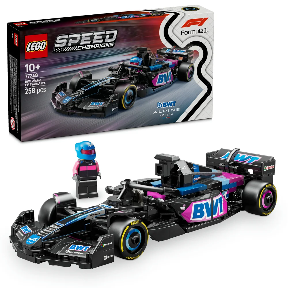 LEGO Speed Champions BWT Alpine F1 Team A524 Race Car 77248 Afbeelding 1