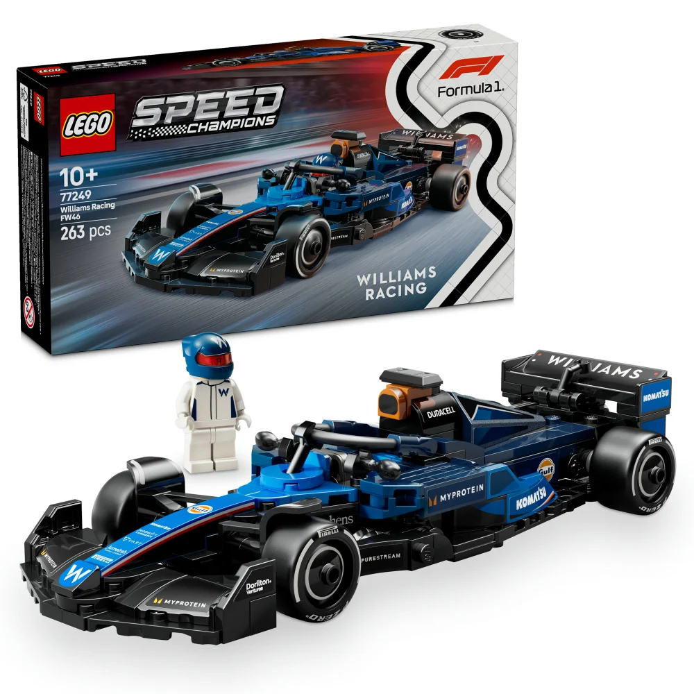 LEGO Speed Champions Williams Racing FW46 F1 Race Car 77249 Afbeelding 1