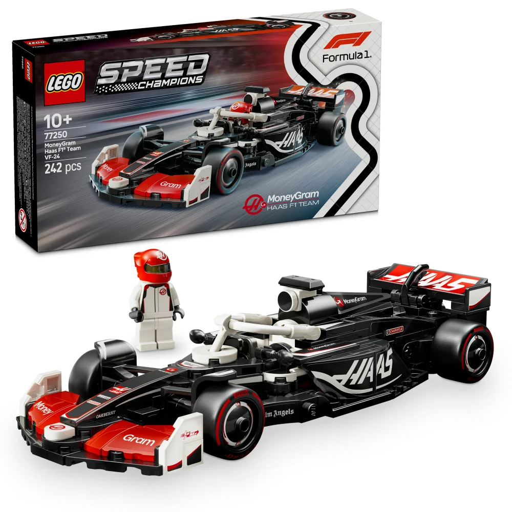 LEGO Speed Champions MoneyGram Haas F1 Team VF-24 Race Car 77250 Afbeelding 1