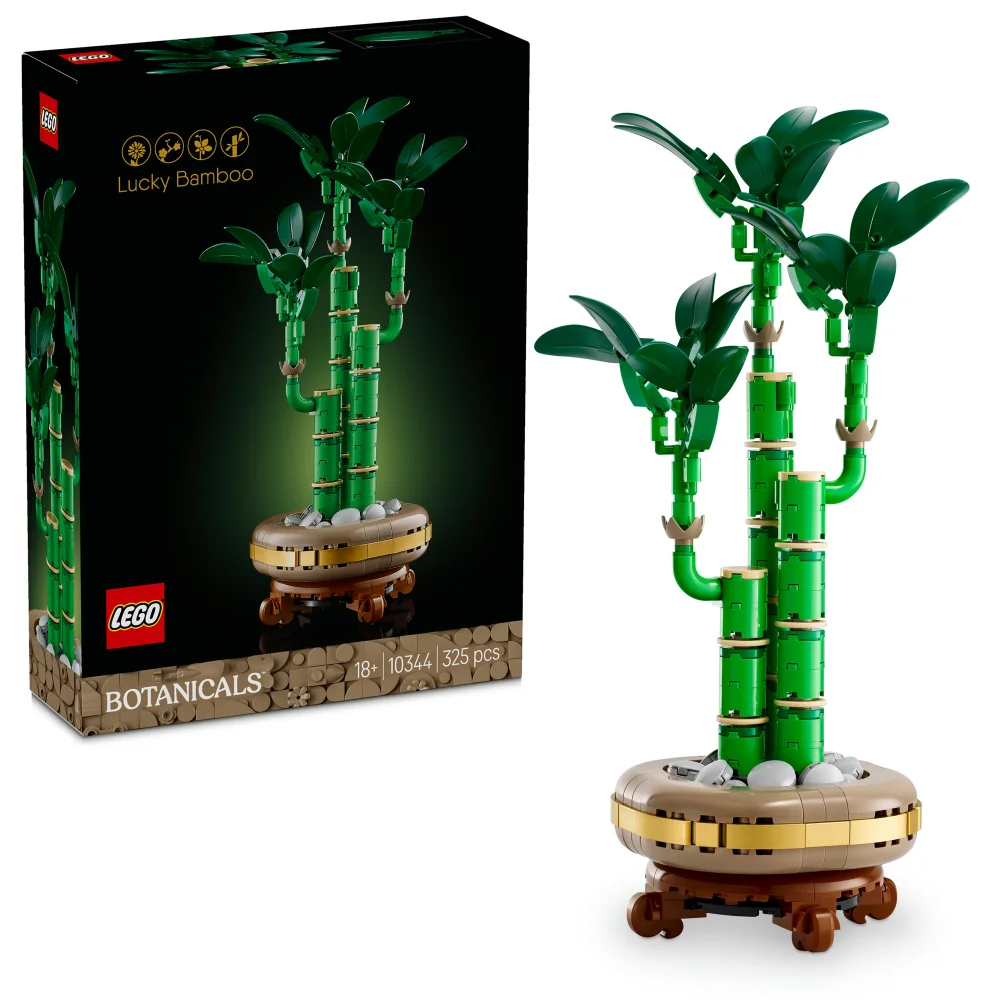 LEGO® Botanicals Lucky Bamboo Indoor Plant Decor, Gift for Women, Men and Nature Lovers 10344 Afbeelding 1