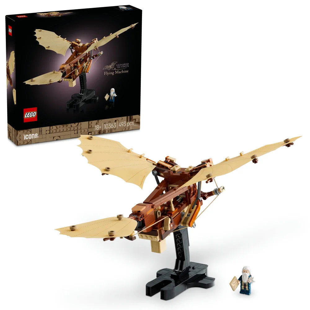 LEGO® Icons Leonardo da Vinci’s Flying Machine Desk Decor Set for Adults 10363 Afbeelding 1