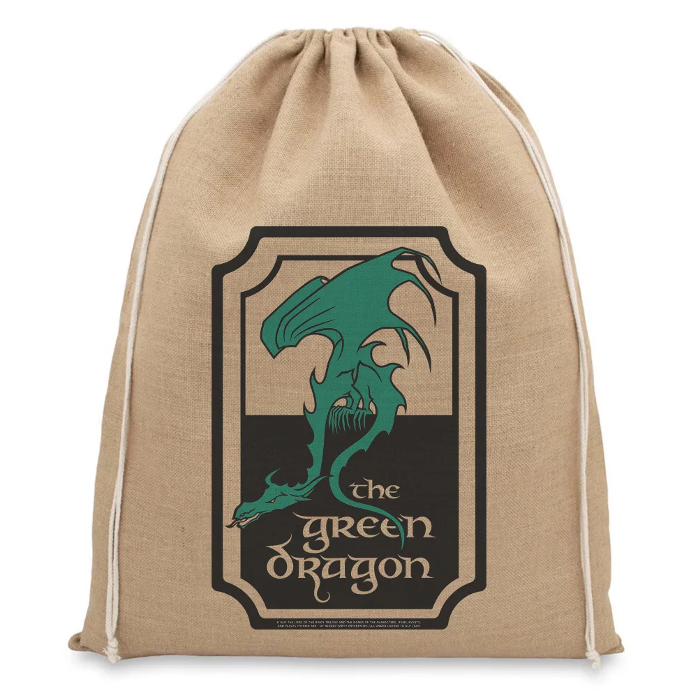 Lord Of The Rings The Green Dragon Christmas Hessian Sack Afbeelding 1