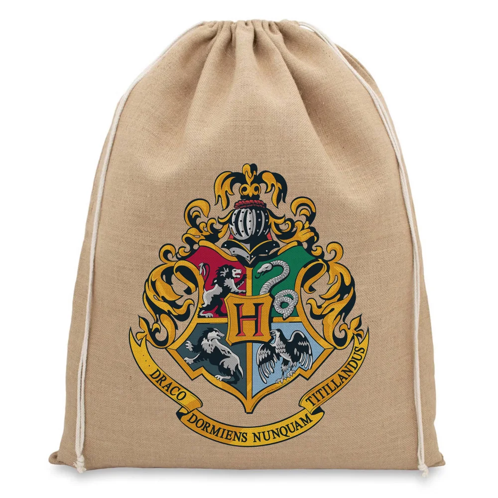 Harry Potter Hogwarts Christmas Hessian Sack Afbeelding 1
