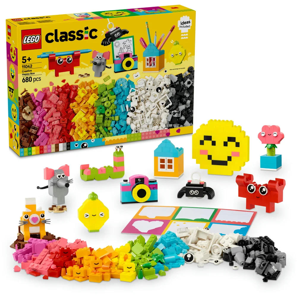 LEGO Classic Creative Happy Box Creative Toys Set 11042 Afbeelding 1