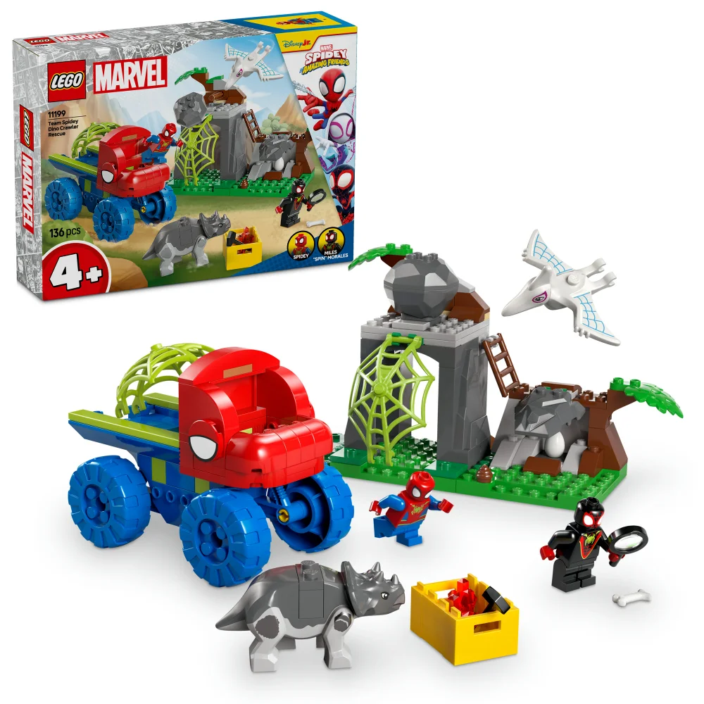LEGO Marvel Spidey And His Amazing Friends Team Spidey Dino Crawler Rescue 11199 Afbeelding 1