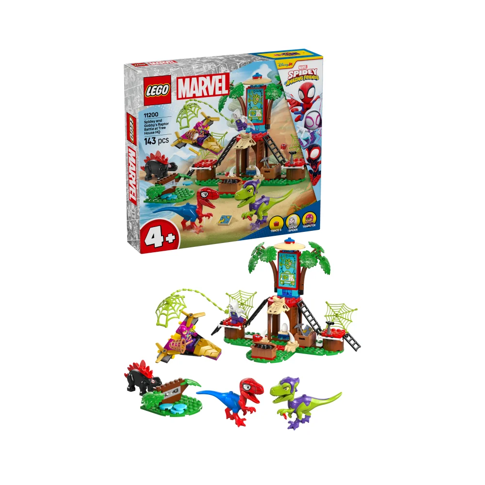 LEGO Marvel Spidey And His Amazing Friends Spidey and Gobby’s Raptor Battle at Tree House HQ 11200 Afbeelding 1