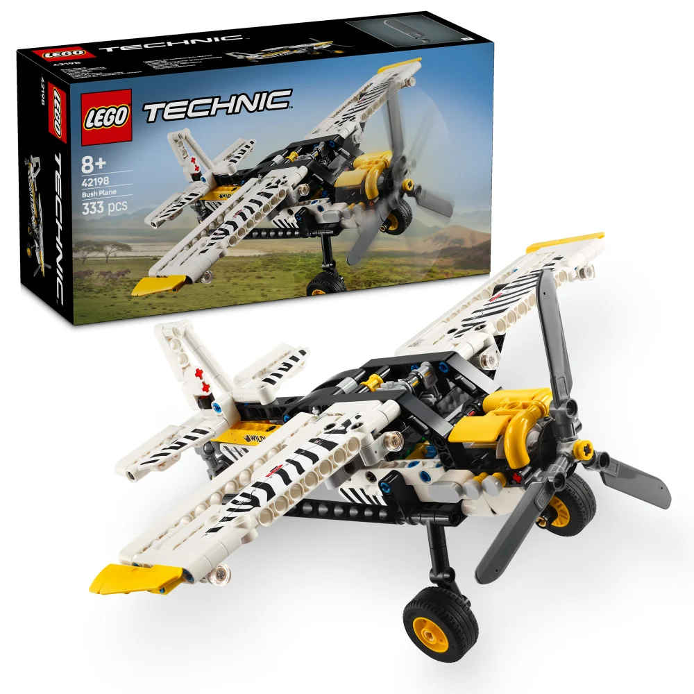 LEGO Technic Bush Plane Building Toy Set for Kids 42198 Afbeelding 1
