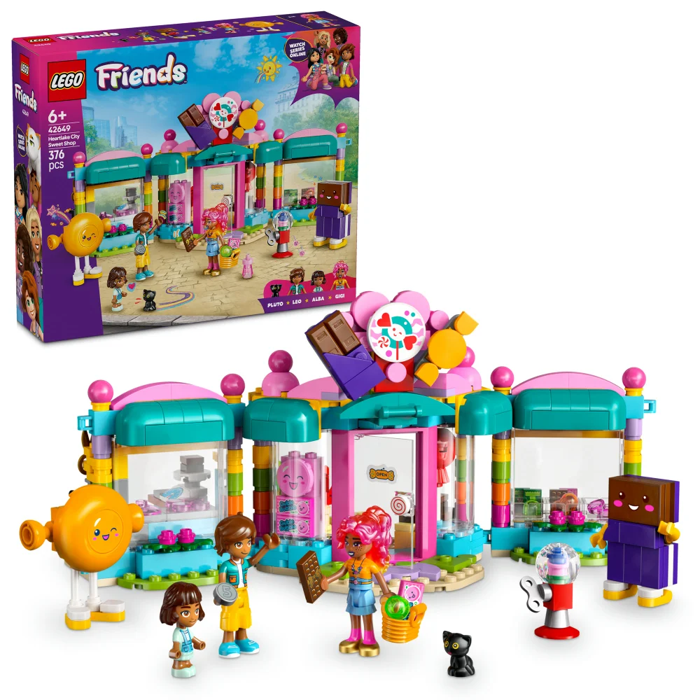 LEGO® Friends Heartlake City Sweet Shop Pretend-Play Set, Role-Play Toy 42649 Afbeelding 1