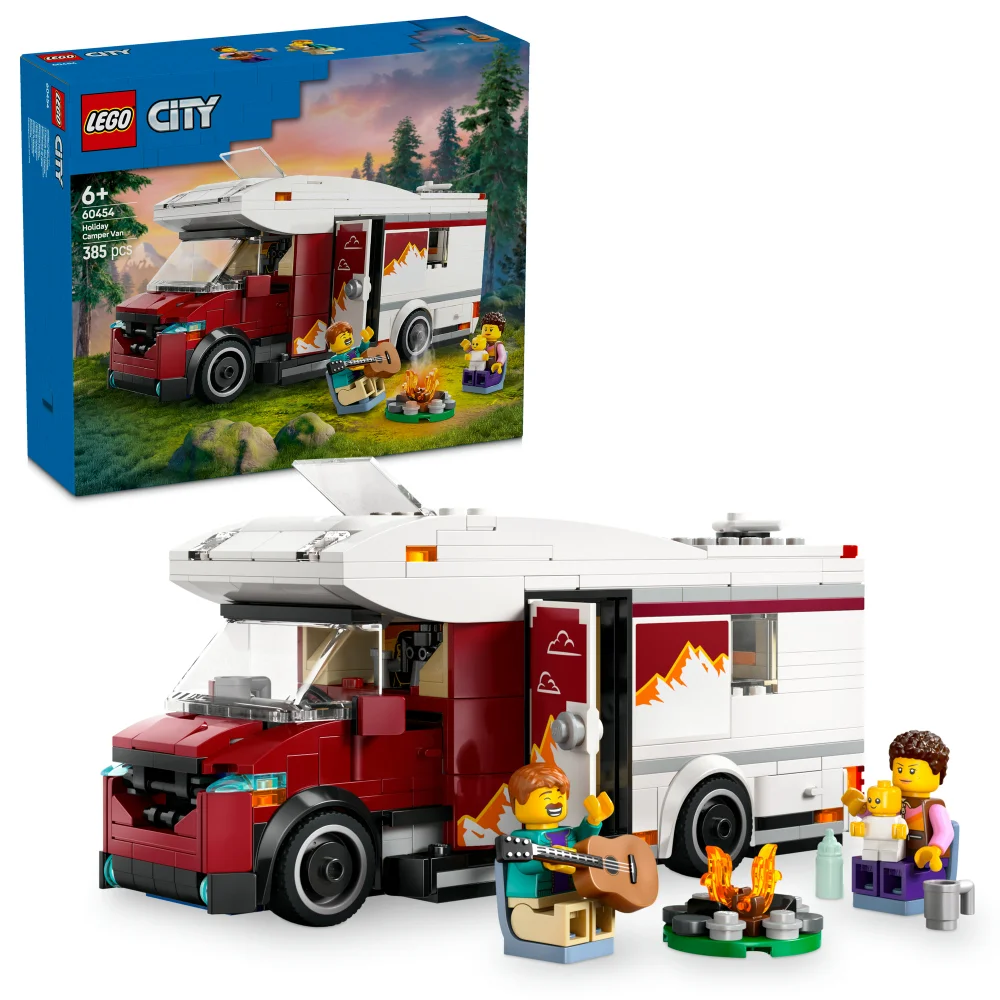 LEGO City Holiday Adventure Camper Van Toy Vehicle Set 60454 Afbeelding 1
