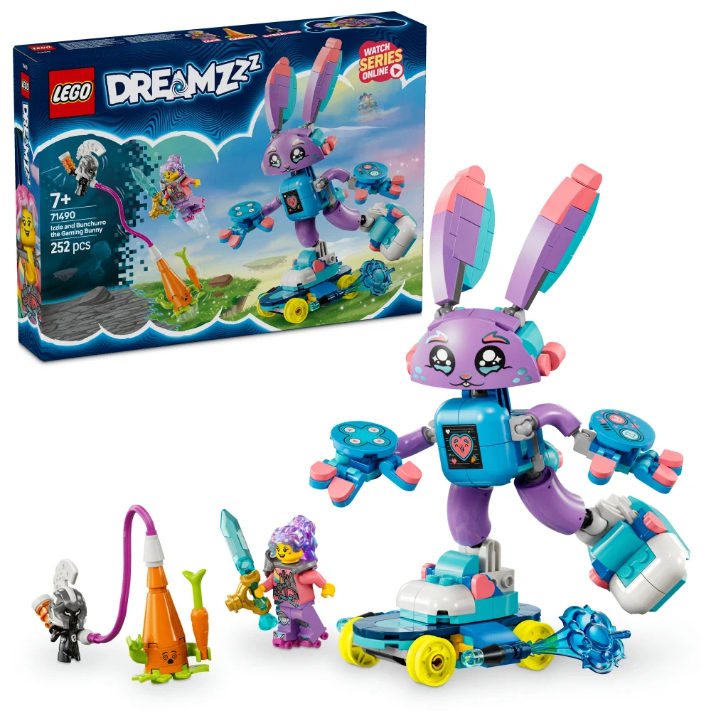 LEGO® DREAMZzz™ Izzie and Bunchurro the Gaming Bunny Imagination Toy 71490 Afbeelding 1