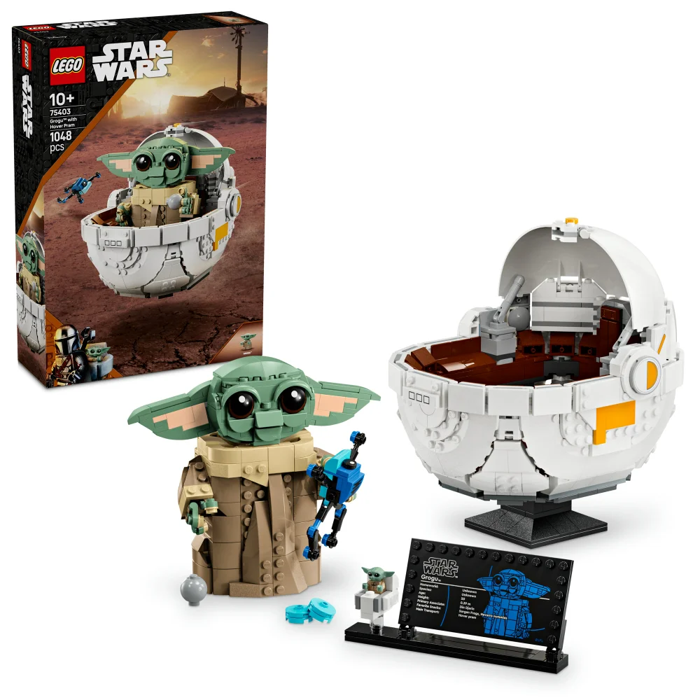 LEGO Star Wars Grogu with Hover Pram Building Toy 75403 Afbeelding 1
