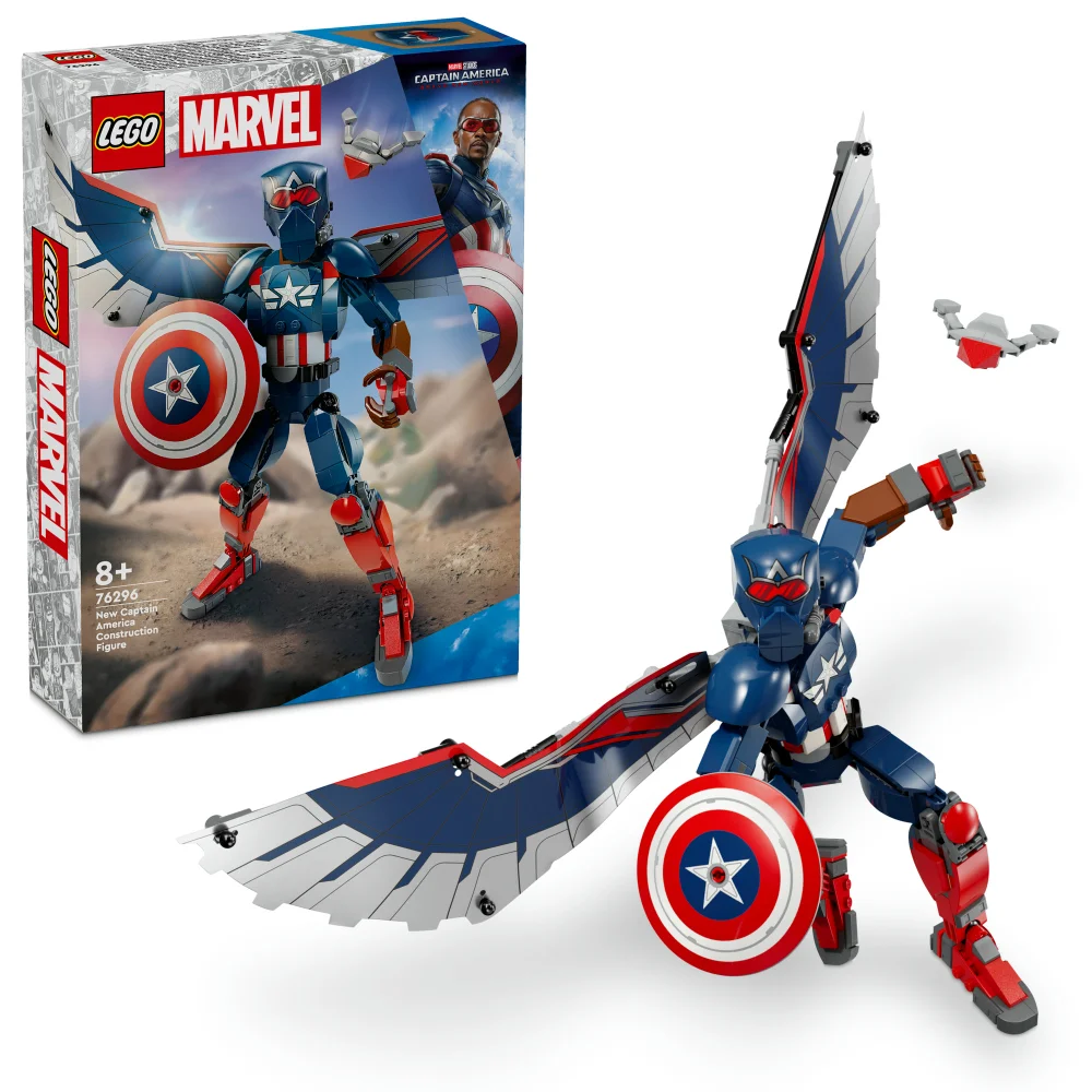 LEGO Marvel New Captain America Construction Figure 76296 Afbeelding 1