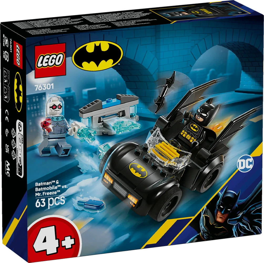 LEGO DC Batman & Batmobile vs. Mr. Freeze Car Toy Set 76301 Afbeelding 1