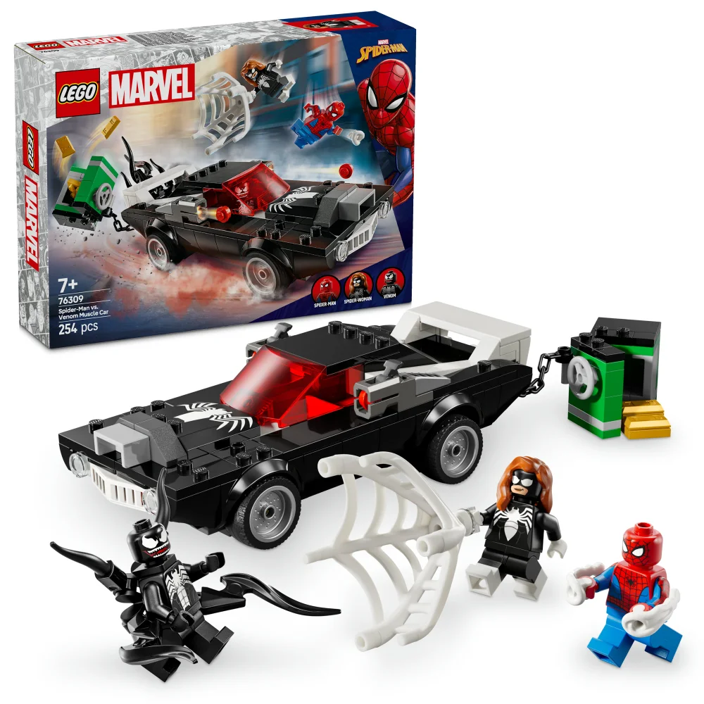 LEGO Marvel Spider-Man vs. Venom Muscle Car Playset 76309 Afbeelding 1