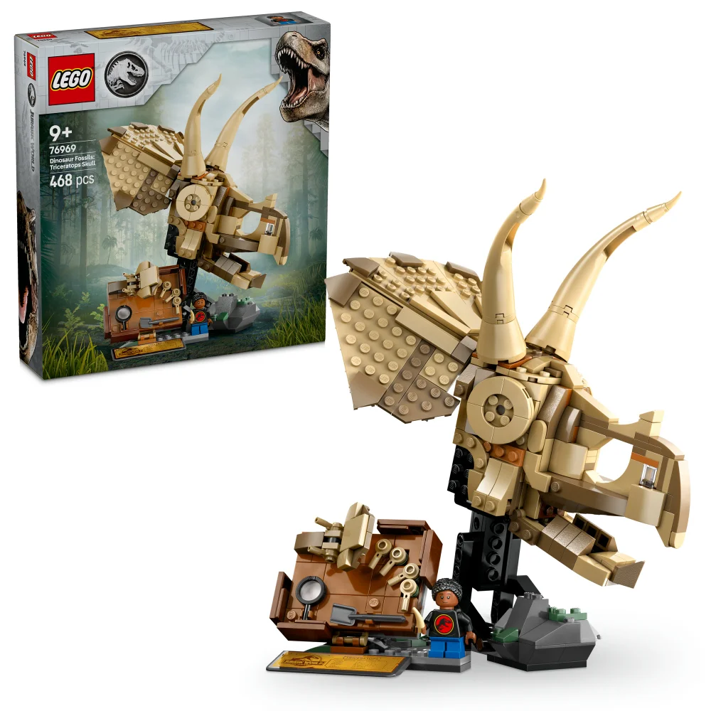 LEGO Jurassic World Dinosaur Fossils: Triceratops Skull 76969 Afbeelding 1