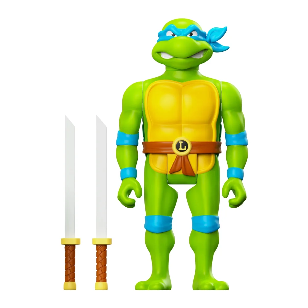 Super7 Teenage Mutant Ninja Turtles W7 - Leonardo Toon ReAction Figure Afbeelding 1