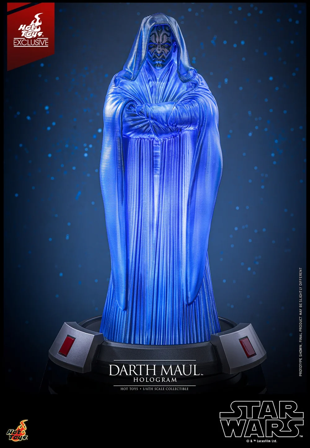 Hot Toys 1/6th Scale Star Wars Darth Maul Hologram Limited Edition Statue Afbeelding 1