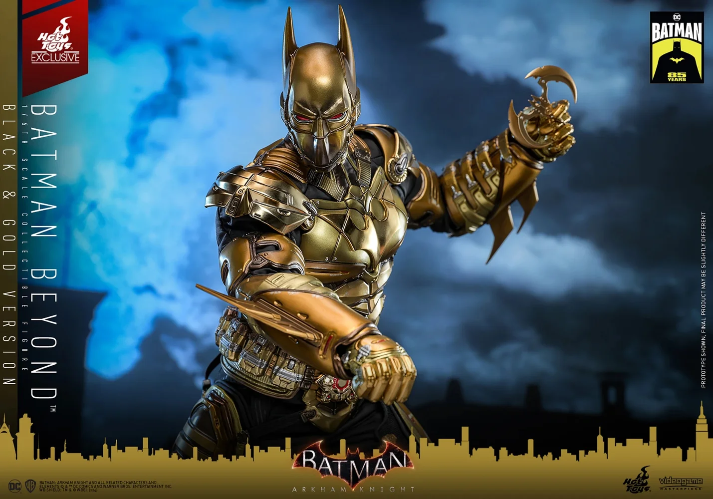 Hot Toys 1/6th Scale Batman Beyond Black & Gold Version Limited Edition Statue Afbeelding 1