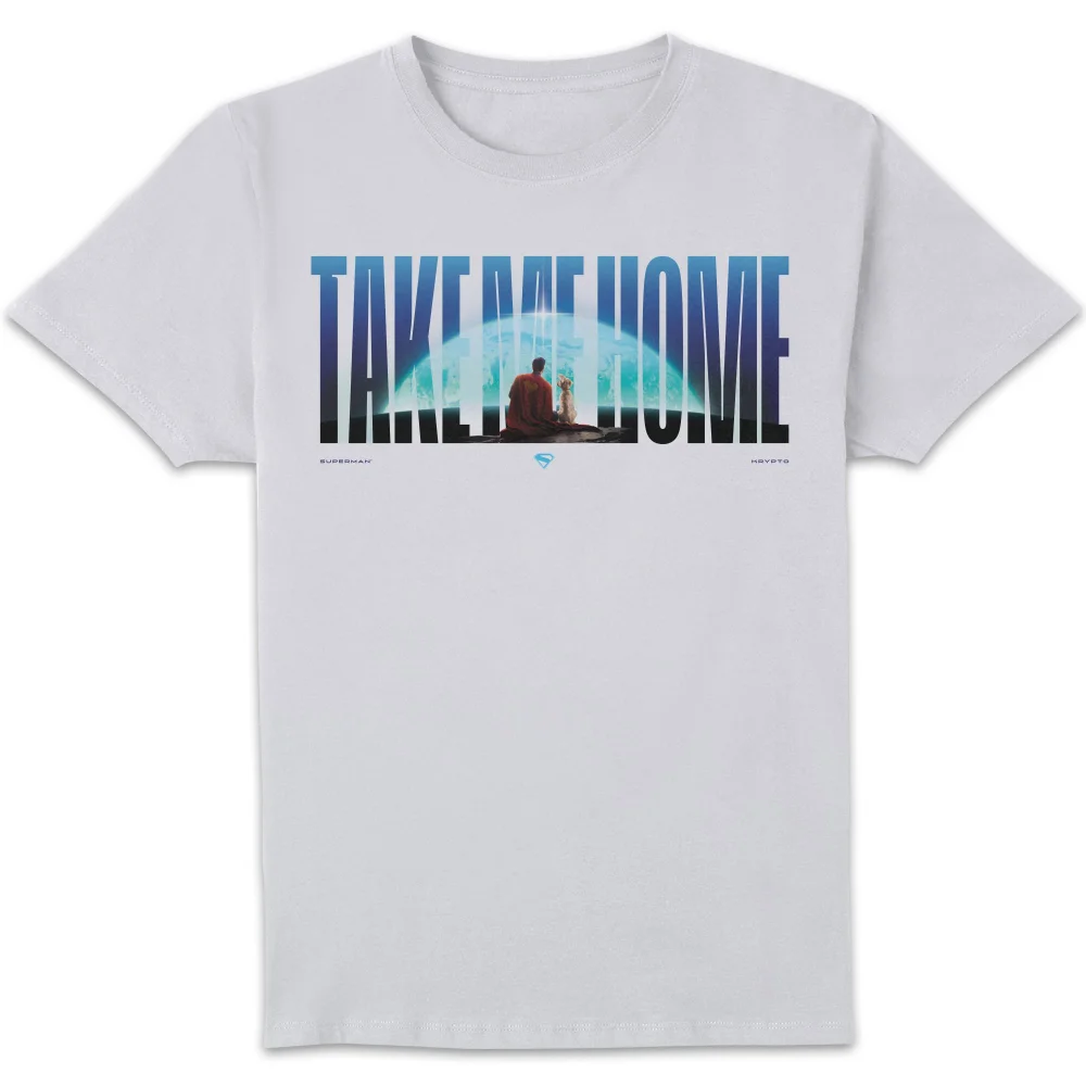 Superman Banner Unisex T-Shirt - White - S Afbeelding 1
