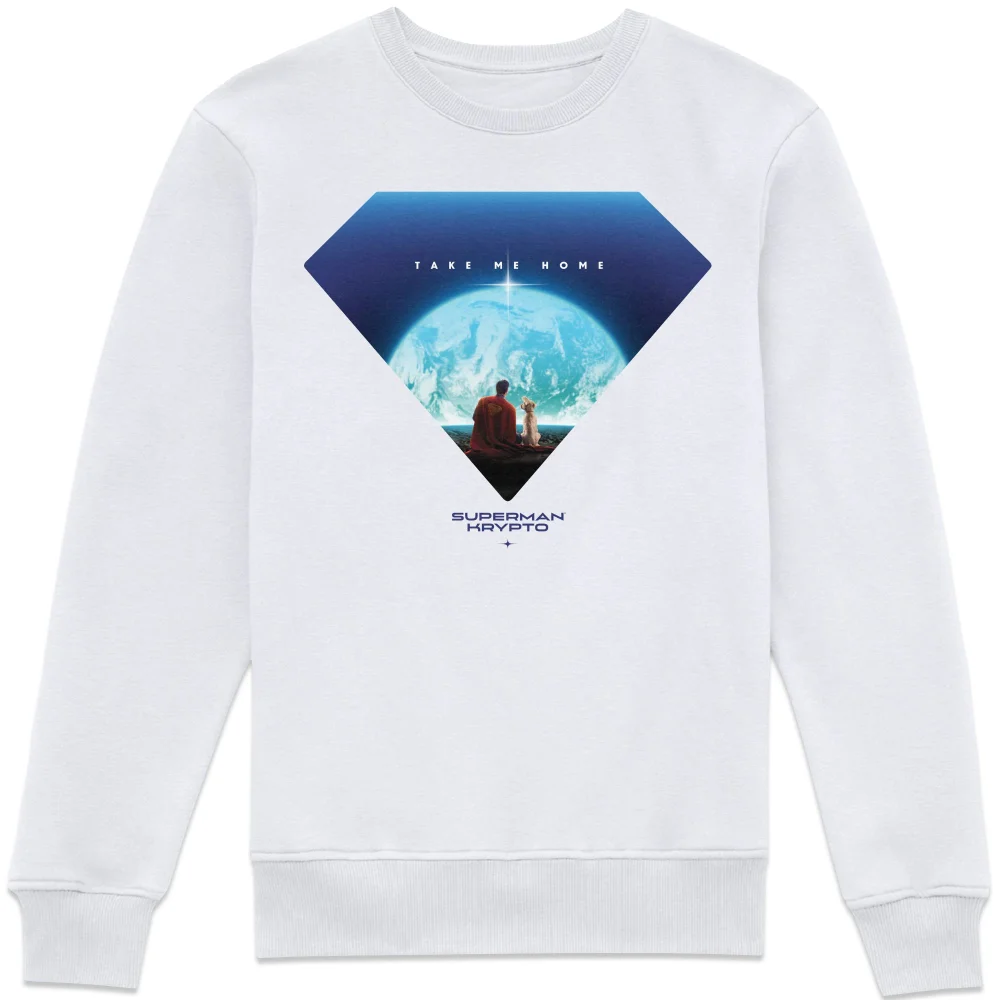 Superman Earth View Sweatshirt - White - XS Afbeelding 1