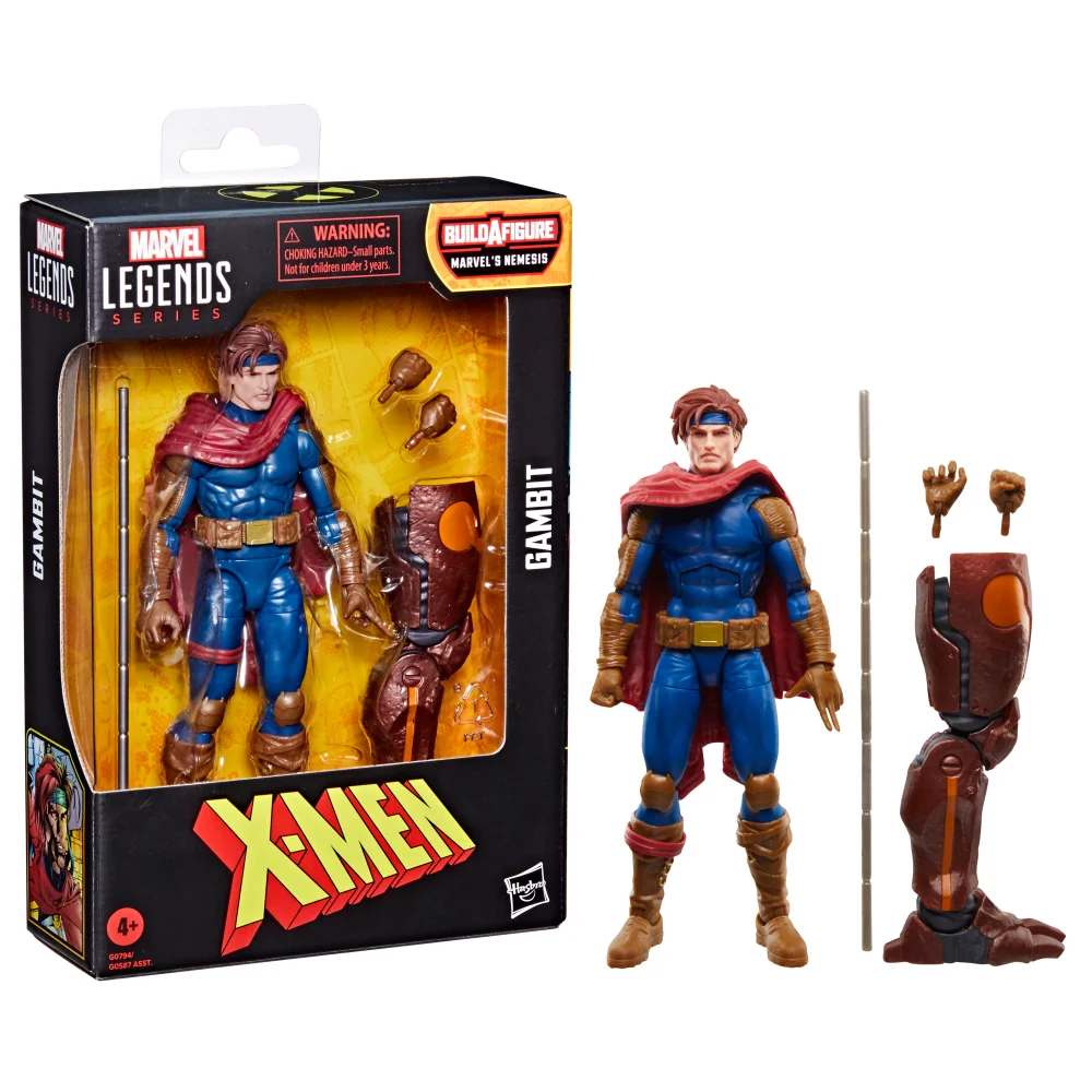 Hasbro Marvel Legends Series Gambit, X-Men Comics Action Figure Afbeelding 1