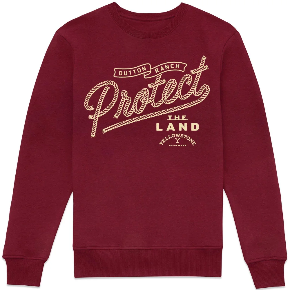 Yellowstone Protect The Land Sweatshirt - Burgundy - XS Afbeelding 1
