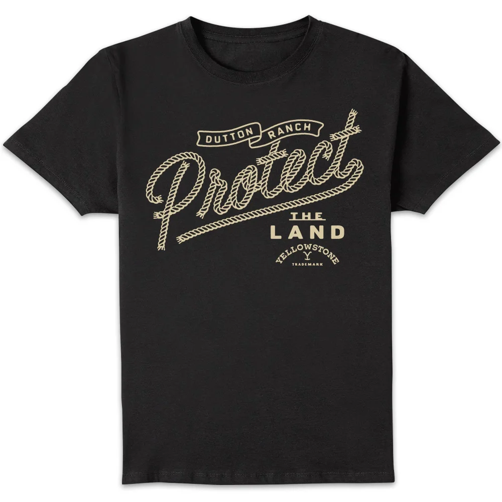 Yellowstone Protect The Land Unisex T-Shirt - Black - S Afbeelding 1