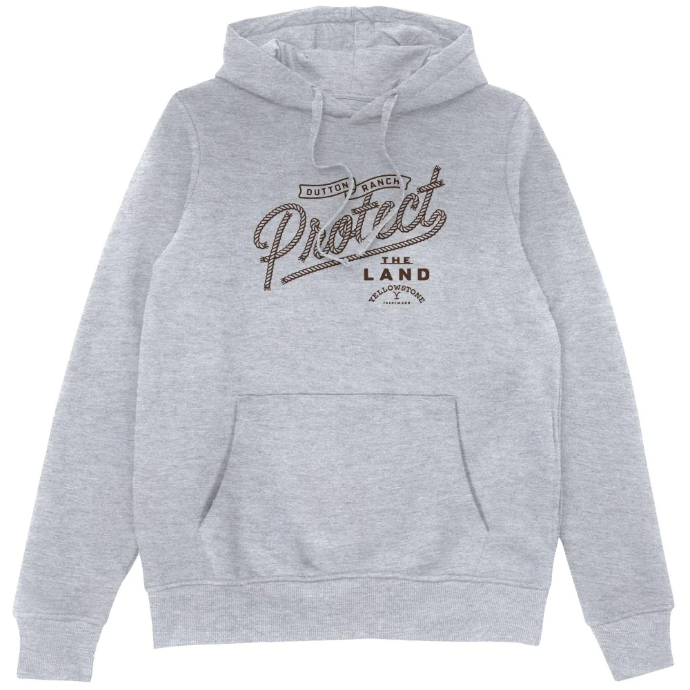 Yellowstone Protect The Land Hoodie - Grey - S Afbeelding 1