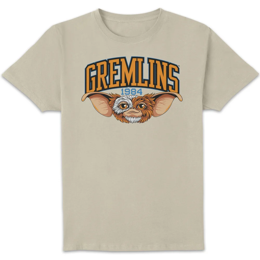 Gremlins Gizmo Collegiate Unisex T-Shirt - Cream - S Afbeelding 1