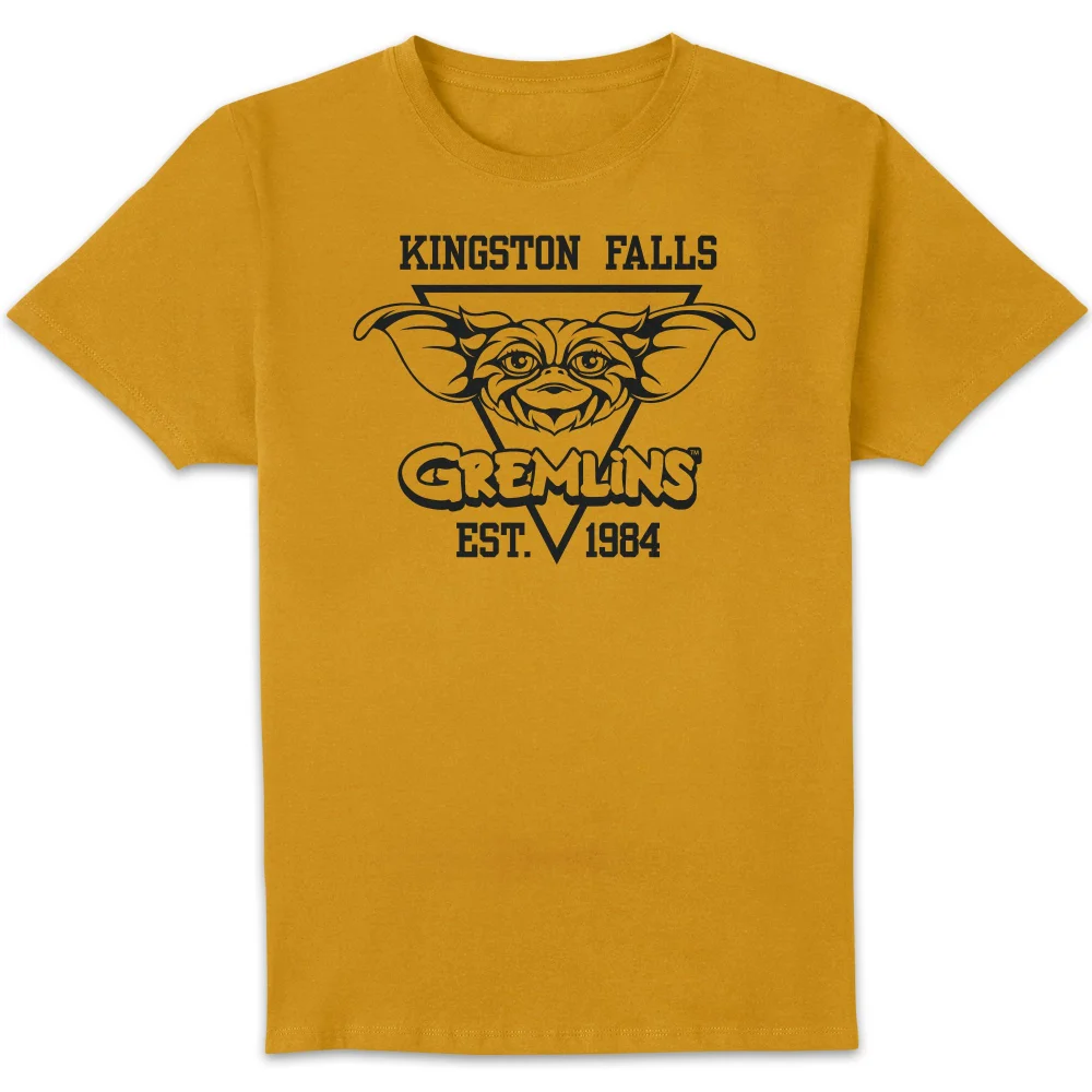 Gremlins Kingston Falls '84 Unisex T-Shirt - Mustard - S Afbeelding 1